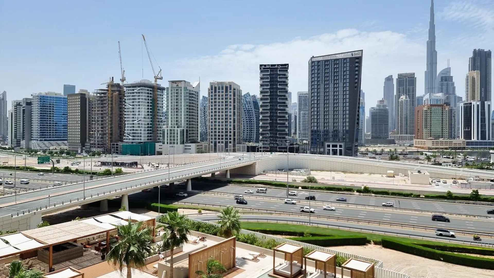 Alh Vacay - Studio With Balcony And Burj View In Upside Dubai Apartment